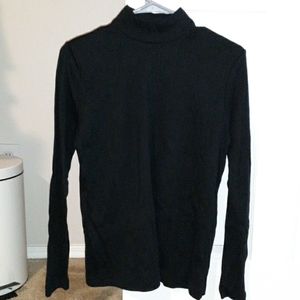 Kim Rogers black mock turtleneck